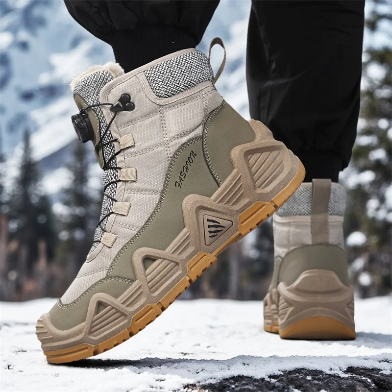 Outdoor Sports Leisure - Warm Fur Outdoor Mens Combat Tactical