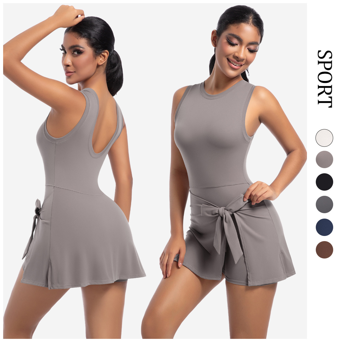 Outdoor Sport Dress - Summer Beautiful Back Dress Sleeveless Workout