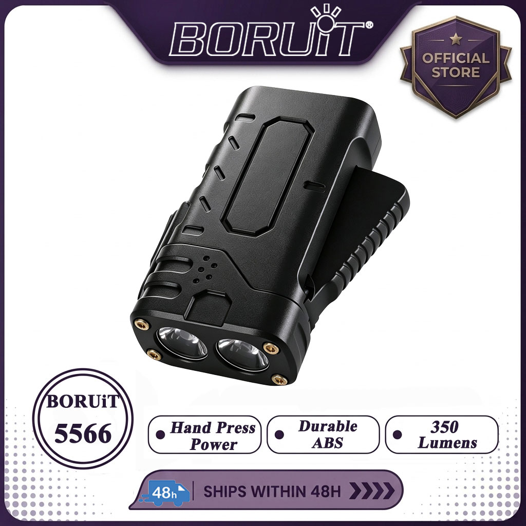 Outdoor Sport Activity - BORUIiT Hand Crank EDC LED Flashlight