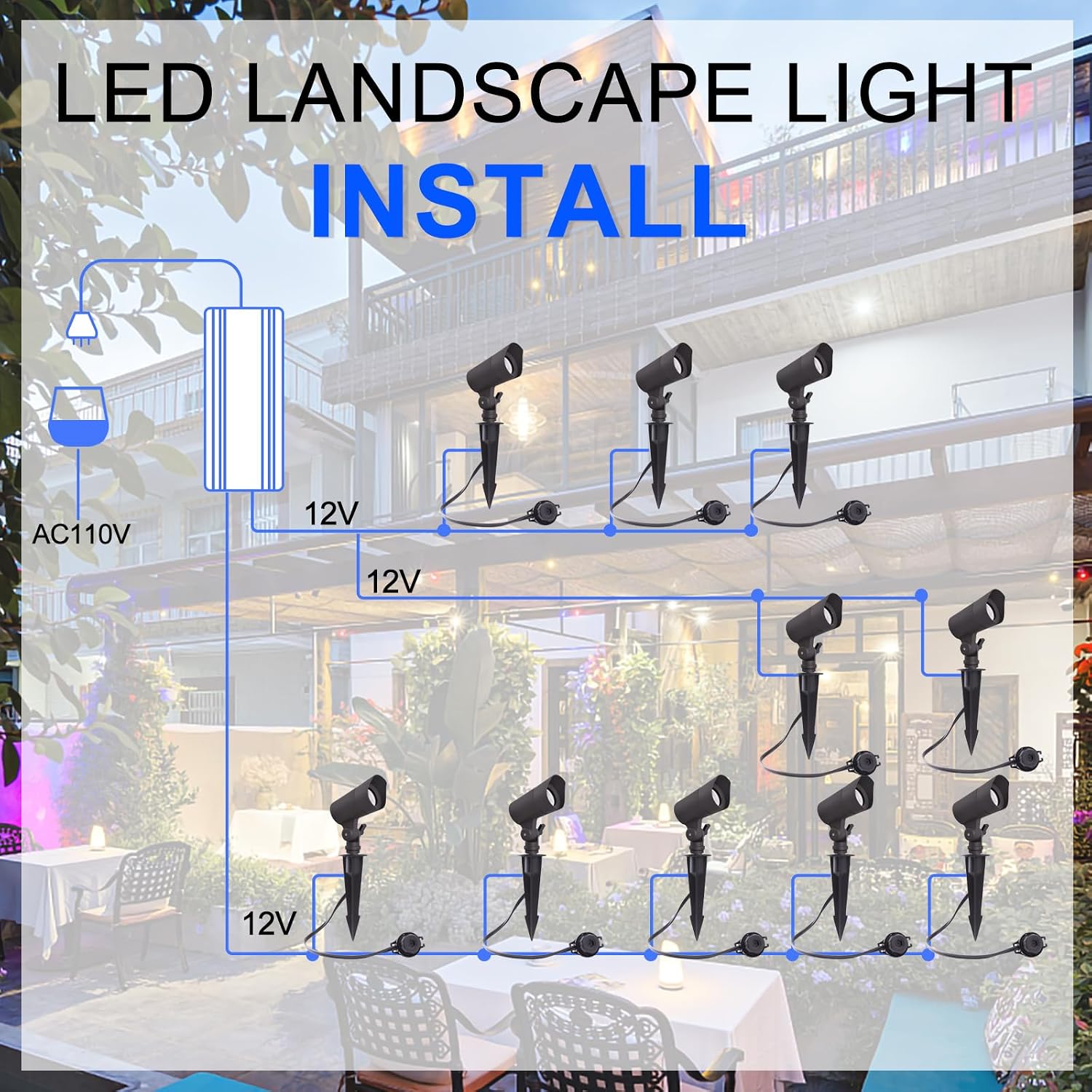 Low Voltage 12V LED Landscape  - Outdoor Spotlight review and price