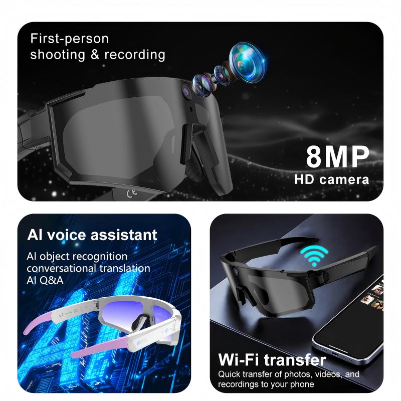 AI Smart Glasses ChatGPT 1080P - Outdoor Sport Glasses review and price