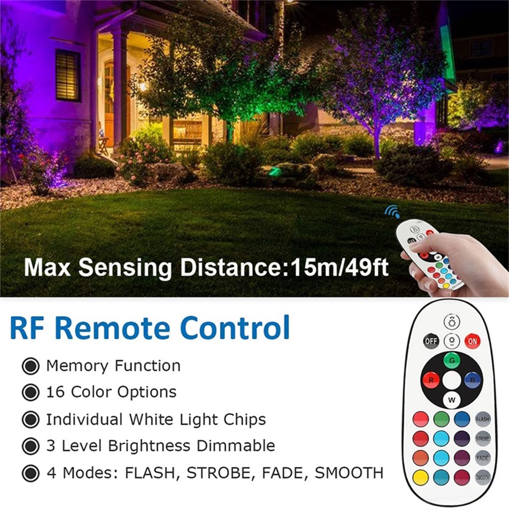 RGBW Landscape Lighting 10W wi - Outdoor Spotlight review and price