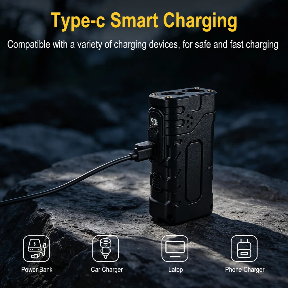 BORUIiT Hand Crank EDC LED Fla - Outdoor Sport Activity review and price