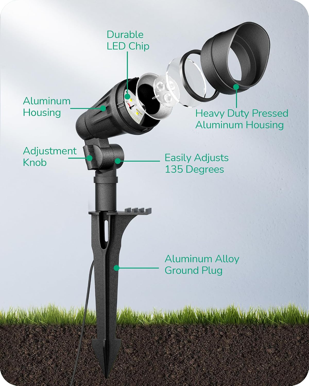Low Voltage Spotlight Aluminum - Outdoor Spotlight review and price