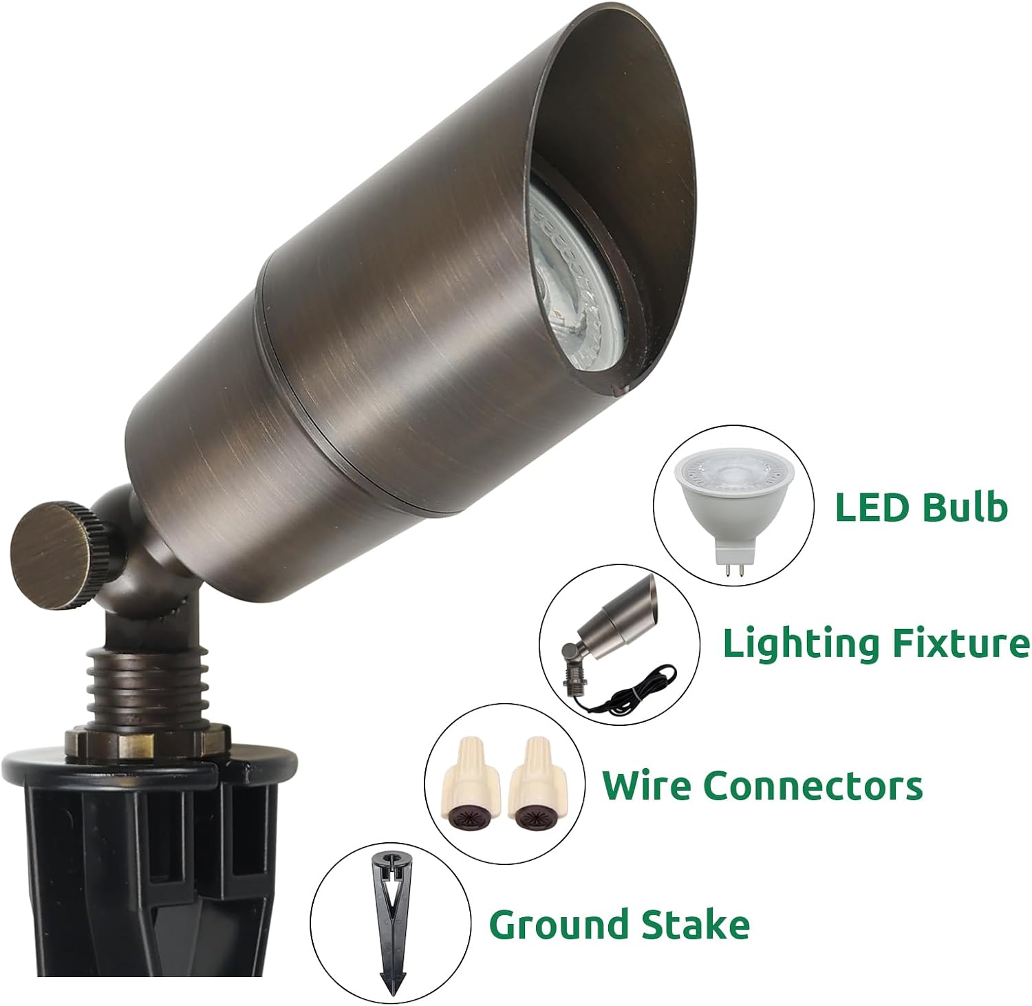 Solid Brass Landscape LED Spot - Outdoor Spotlight review and price