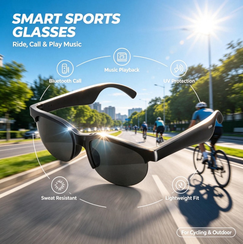 Smart Audio Sunglasses Bluetoo - Outdoor Sport Glasses review and price