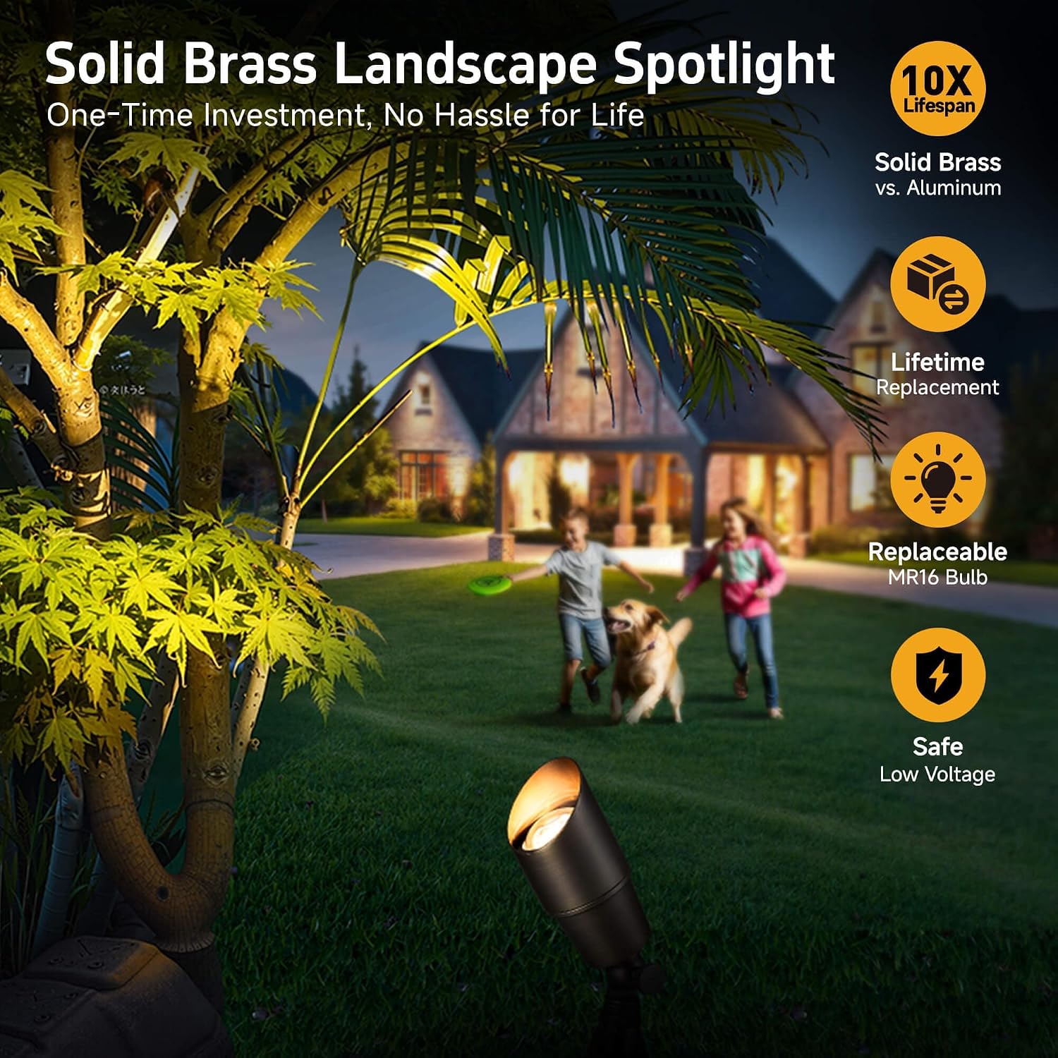 Brass Landscape Lighting Outdo - Outdoor Spotlight review and price